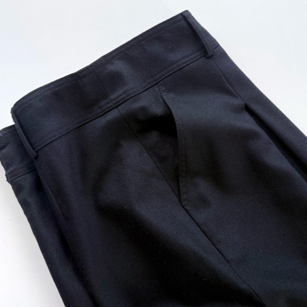 Burberry London Black Cashmere Angora Wool Blend Box Pleat Skirt Pockets 10 US - Picture 10 of 16